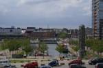 Blick von der Oslokai-Brcke ber die Hrn zum Kieler Hauptbahnhof am 14.07.2007