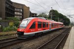 648 340-7  Lüneburg  wird am 14.7.2016 den RE72 (RE21924) von Kiel Hauptbahnhof nach Flensburg verstärken.