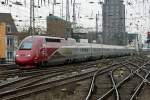 Thalys 4345 bei der Einfahrt in Kln 26.2.2011