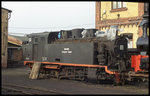 Lok 9 der Mansfeld Transport GmbH vormals Kombinat Mansfeld Wilhelm Pieck am 9.2.1997 in Klostermansfeld.