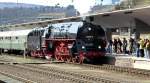 Sonderzug mit 01 0509 zu Ostern 2010 in Koblenz Hbf anlsslich des Jubilums 175 Jahre Eisenbahn in Deutschland.