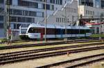 Thourbo 795-0 verlässt den Konstanzer Bahnhof in Richtung Kreuzlingen.