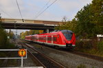 Nachschuß auf den 1440 307-5 der am Ende einer S8 nach Mönchengladbach Hbf bei der Ausfahrt aus Korschenbroich.