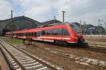 442 312-5 verlässt am 13.5.2017 als RE50 (RE16517)  Saxonia  nach Dresden Hauptbahnhof den Leipziger Hauptbahnhof.