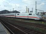 ICE-1  Regensburg  steht in Leipzig Hbf dieser war als ICE 791 aus Kiel Hbf pnktlich angekommen.