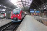  Hamsterbacke  442 115 und 442 014 in Leipzig Hbf mit dem RE50 nach Dresden Hbf.17.11.2012