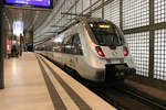 1442 707 (Bombardier Talent 2) der S-Bahn Mitteldeutschland als S 37519 (S5) von Halle(Saale)Hbf nach Neukieritzsch steht im Hp Leipzig Wilhelm-Leuschner-Platz auf Gleis 1.