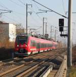 442 811 und 442 117 mit Ziel Leipzig(Hbf.)am 174.11.2012 in Leipzig-Paunsdorf.