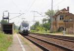 Ein Silber-Hamster 1442 202/702 fuhr am 12.07.2013 durch Leipzig-Thekla.