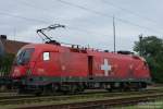 Mit dem Schweizer EM-Taurus 1116 075 - 1 warten wir in Lindau-Reutin auf die Ausfahrt nach Wolfurt.
15.08.08