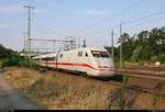 401 566-5 (Tz 166  Gelnhausen ) als ICE 801 (Linie 18) von Kiel Hbf nach München Hbf durchfährt Lutherstadt Wittenberg Hbf auf Gleis 2.