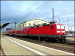 143 928 (Bh Halle/S) wird gleich den RB26937 von Lutherstadt Wittenberg nach Leipzig Hbf bringen.