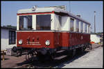 VT 186257 am 26.8.1990 in der Fahrzeugschau des BW Magdeburg.