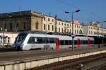 1442 657 (Bombardier Talent 2) von DB Regio Südost als RE 16115 (RE13) nach Leipzig Hbf verlässt seinen Startbahnhof Magdeburg Hbf.