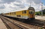 RAILab3 wartet am 1.8.2016 im Magdeburger Hauptbahnhof auf Weiterfahrt in Richtung Osten.