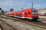 RB59098 von München Hauptbahnhof nach Nürnberg Hauptbahnhof fährt am 15.8.2017 aus dem Startbahnhof aus.