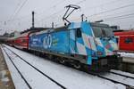 146 245-6 steht am 7.1.2019 mit dem RE4856 nach Nürnberg Hauptbahnhof im Münchener Hauptbahnhof.