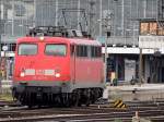 110 457-9 bei einer Rangierfahrt im Mnchener Hauptbahnhof; 130607