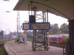 Zugzielanzeiger des IC 1904 nach Westerland(Sylt) beim Halt in Mnster. 02.09.07