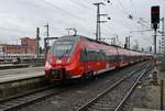 442 307-5  Markt Ebensfeld  verlässt am 28.12.2017 als RE4986 nach Bamberg zusammen mit 442 273-9 als RE4986 nach Jena Saalbahnhof den Nürnberger Hauptbahnhof.