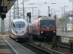 Alt neben neu: ICE 3 und Br 610 004-4 in Nrnberg Hbf am 2.11.2008