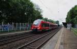 Hier 442 628-4 als RB23 (RB28857) von Michendorf nach Potsdam Hbf., bei der Ausfahrt am 1.5.2014 aus Potsdam Charlottenhof.