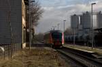 Blick auf den Bahnhof Deutschenbora am 03.02.2013 gegen 10:05 Uhr.