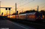 101 055-2 mit dem IC 145 von Schiphol (Airport) nach Berlin Hbf in Rathenow.