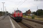 218 465-3 mit dem IC 18648  Stammstrecken-Shuttle  von Hannover Hbf nach Berlin Ostbahnhof, bei der Durchfahrt in Rathenow.