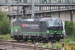 Einfahrt am 28.08.2015 von ELL/SBB Cargo 193 209 auf ihren Abstellplatz in Regensburg Hbf, nachdem sie ihren Containerzug aus Hamburg in Regensburg Ost abgegeben hatte.