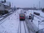 Die RB47 nach Solingen Hbf Fotograpiht von der Behilfsbrcke in RS-Lennep.