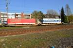 Rolawagen abgelichtet in Rheydt Hbf, bei der Durchfahrt eines Klv der von der 189 287 gezogen wurde.