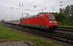 101 069-3 erreicht am 9.9.2017 mit dem IC2238  Warnow  von Leipzig Hauptbahnhof nach Warnemünde den Rostocker Hauptbahnhof.