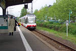 Im Archiv gekramt: Am Anfang des Experiments MainLine zwischen Rüsselsheim Opelwerk und Hanau verkehrten aus Karlsruhe ausgeliehene Straßenbahnfahrzeuge, die auch mit dem Stromsystem der DB