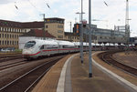 ICE 407 013-2 kam Lz aus Frankreich und muss im Hbf.