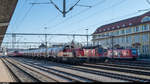 Fahrzeugparade im Bahnhof Singen (Hohentwiel) am 11.