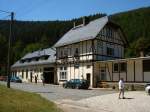 Bahnhof Sitzendorf im Schwarzatal Rckansicht 2006