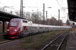 Thalys 4301 in Wanne-Eickel, am 27.11.2016.