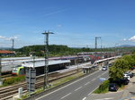 Weil am Rhein, Blick auf das Bahnhofsgelnde, Juli 2016