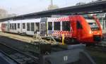 623 011 von DB Regio Rheinland-Pfalz im Stumpfgleis 9 des Bf Worms, 21.1.16.