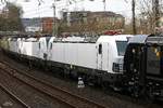 weißer Vectron in Wuppertal, am 11.03.2017.