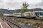 101 071  Zeit für Gold  mit IC2024 in Wuppertal Steinbeck, am 28.10.2018.