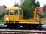 SKL 25 LK (mit Ladekran) abgestellt im Bahnhof Zinnowitz, aufgenommen am 16.09.2007