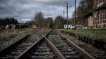 Der ehemalige Bahnhof Tecklenburg an der Strecke der Teutoburger Wald-Eisenbahn (01.01.2018).