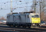 186 167-3 der Euro Cargo Rail rangiert in Aachen-West.