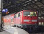 111 013-9 mit dem RE4879 nach Gieen in Aachen Hbf, 31.10.10