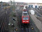 Ein Blick auf das Bahn Werk in Aachen-Hbf. 
Aufgenommen von der Burtscheider Brücke. 
Bei Sonnenschein und Wolken am Kalten Morgen vom 30.11.2016.