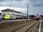 Am 16.05.07 fuhr aufeinmal die Baureihe ER 20 013 durch den Bahnhof Aalen, in Richtung Stuttgart.