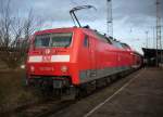 Hanse-Express 33011 Hamburg-Rostock wurde,am 28.November 2009,aus dem Bahnhof Bad Kleinen,von 120 203,geschoben.