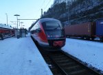 Der Desiro 642 643 stand als ELS nach Praha hl.n. in Bad Schandau bereit. 29.01.2011
